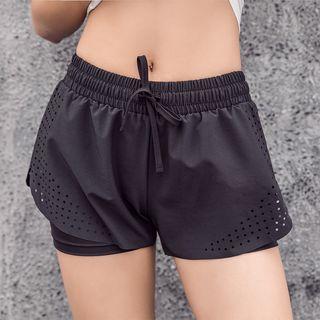Sports Cutout Runner Shorts