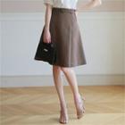 Flare Skirt With Belt