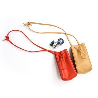 Faux-leather Mini Bucket Bag