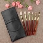Set Of 6: Makeup Brush Set Of 6 - Gold & Brown - One Size