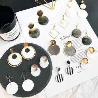 Shell Disc Earring (various Design)