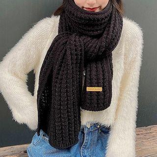 Applique Knit Shawl