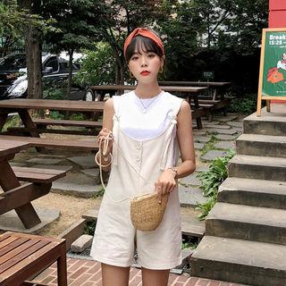 Tie-strap Wide-leg Playsuit