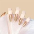 Glitter Faux Nail Tips 121 - Champagne - One Size