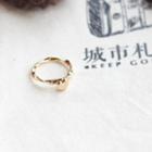 Twist Heart Ring 5449 - Gold - One Size