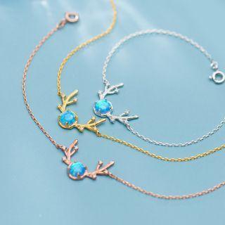 Rhinestone Deer Bracelet