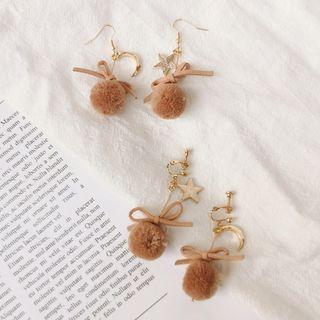 Non-matching Bobble Earring / Clip-on Earring