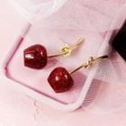 Glitter Cherry Earring Cherry - Wine Red - One Size
