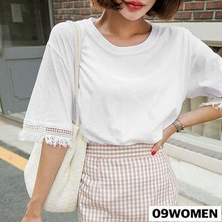 Frilled Boxy T-shirt For Curvy Women