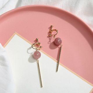 Moonstone Dangle Earring / Clip-on Earring
