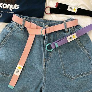 Cartoon Applique Canvas Belt
