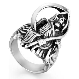 Stainless Steel Grim Reaper Ring