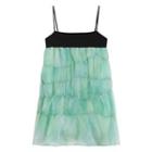 Spaghetti Strap Tie Dye Mini Smock Dress