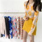 Floral Long-sleeve Top (various Designs)