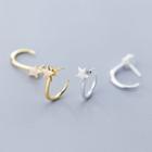 925 Sterling Silver Star Hook Earring