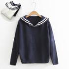 Sailor Collared Knit Pullover