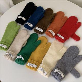 Applique Knit Mittens