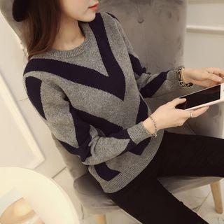 Chevron Knit Top
