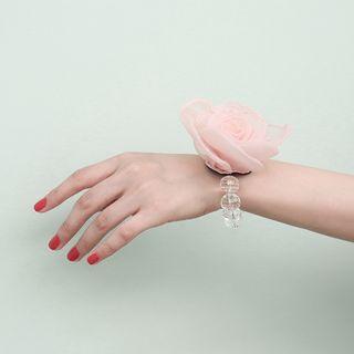 Flower Accent Beaded Bracelet