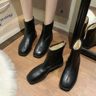 Square Toe Short Boots