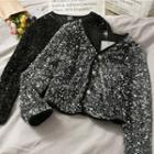 V-neck Single Breasted Cardigan