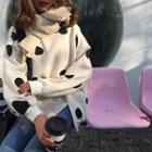Polka Dot Oversized Sweatshirt
