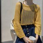 Long-sleeve Knit Top / Camisole Top / Set