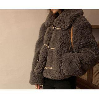 Toggle-button Dumble Jacket (charcoal Gray) One Size