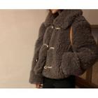 Toggle-button Dumble Jacket (charcoal Gray) One Size