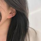 Rose Alloy Earring 1 Pair - Silver - One Size