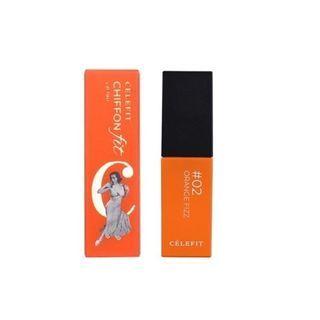 Celefit - Chiffon Fit Lip Tint - 6 Colors #02 Orange Fizz