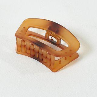 Rectangular Hair Claw Brown - One Size