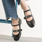 Belted-detail Flats