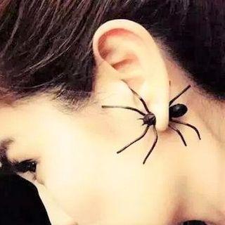 Spider Stud Earring 1 Pc - As Shown In Figure - One Size
