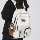 Applique Lace Up Backpack / Bag Charm / Set