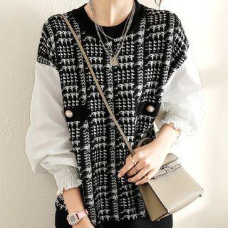 Tweed Knit Blouse