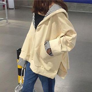 Hooded Mock Two Piece Jacket