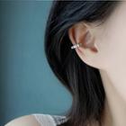 Buckled Clip-on Earring 1 Pair - Silver - One Size