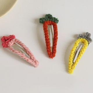 Knit Carrot Hair Clip