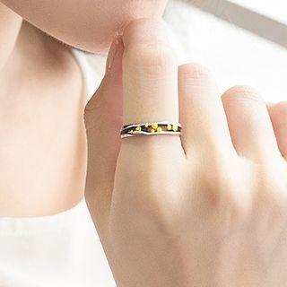 925 Sterling Silver Cutout Open Ring