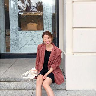 Boxy Check Summer Blazer