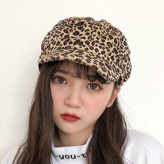 Leopard Print Baseball Cap Leopard - Khaki - M