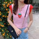 Strawberry Short Sleeves T-shirt Strawberry - One Size