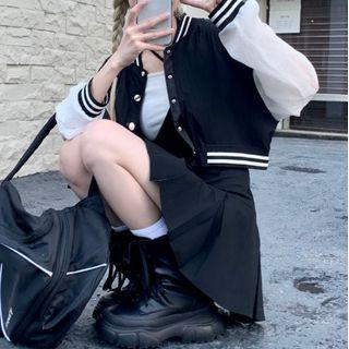 Two-tone Baseball Jacket (various Designs)