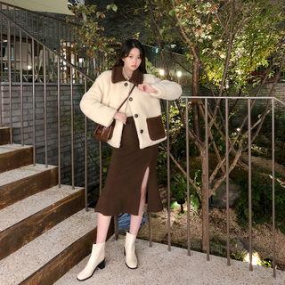 Two-tone Sherpa Fleece Jacket