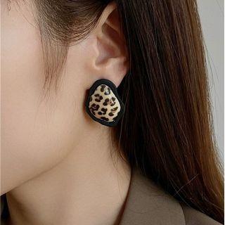 Leopard Print Alloy Earring