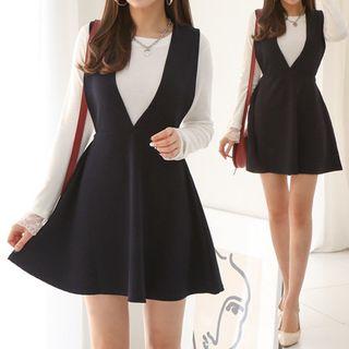 Flared Mini Jumper Dress