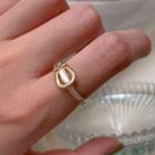 Belt Shell Sterling Silver Ring J2601 - Gold - One Size