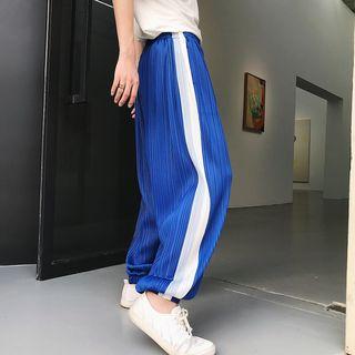 Color Block Pleated Harem Pants