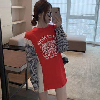 Patchwork Loose-fit T-shirt